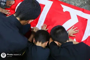 تشییع پیکر حجت&zwnj;الاسلام والمسلمین علی اکبر الهی خراسانی در حرم مطهر رضوی