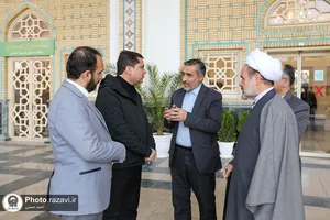 تشرف وزیر فرهنگ ترکمنستان به حرم مطهر رضوی