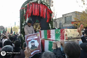 تشییع پیکر شهدای گمنام در مشهد