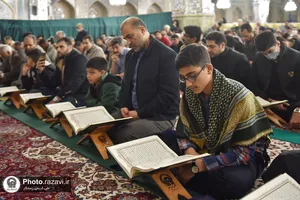 مراسم استقبال از ماه مبارک رمضان در حرم مطهر رضوی