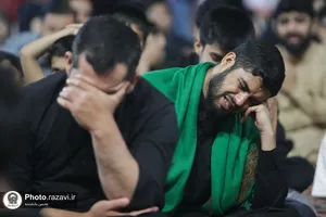 عزاداری زائران اردوزبان در حسینیه حرم مطهر رضوی