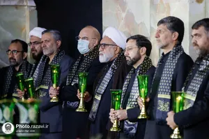 آیین خطبه خوانی شب شهادت امام رضا علیه السلام در حرم مطهر رضوی - 3