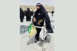 کوک‌های عشق بر چادر یک زائر؛ روایتی از دلدادگی در حریم رضوی