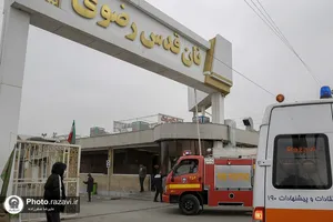 مانور آتش نشانی در شرکت صنایع غذایی رضوی