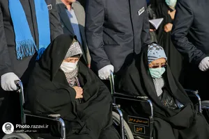 تشرف زائران حاشیه شهر مشهد به حرم مطهر رضوی