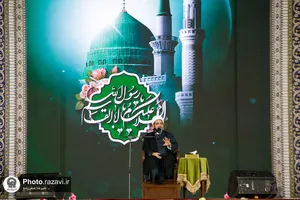 جشن میلاد پیامبر اکرم و امام صادق علیهماالسلام در حرم مطهر رضوی