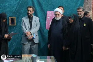 بازدید رئیس قوه قضائیه از موکب دخترانه حضرت نجمه
