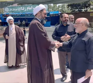 بازدید نماینده ولی&zwnj;فقیه در استان همدان از موکب امام رضا (ع) ملایر + تصاویر