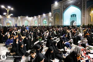 مراسم احیا شب نوزدهم ماه مبارک رمضان در حرم مطهر رضوی - 3