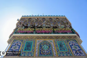 آیین تعویض پوش ضریح و پرچم گنبد منور رضوی-2