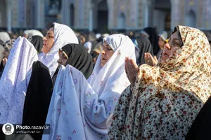 اقامه نماز عید فطر در حرم مطهر رضوی-2