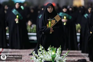 آیین خطبه&zwnj;خوانی شب شهادت امام رضا(ع) در حرم مطهر رضوی برگزار شد