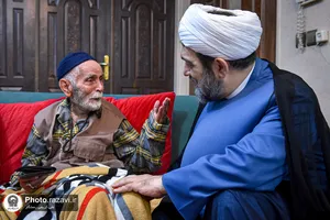دیدار خادمان بسیجی آستان قدس رضوی با خانواده شهیدان رمارم