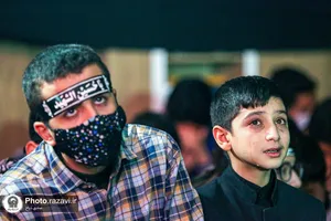 مراسم تشییع پیکر شهید گمنام دفاع مقدس در دبیرستان پسرانه واحد 3 امام رضا(علیه&zwnj;السلام)