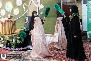 مراسم جشن تکلیف دختران در مجتمع مهدیه مشهد