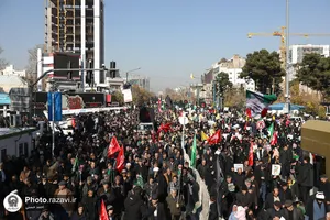 تشییع پیکر شهدای گمنام در مشهد