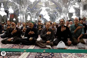 مراسم شهادت امام باقر علیه السلام در رواق امام خمینی(ره) حرم مطهر رضوی