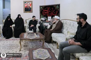 دیدار تولیت آستان قدس رضوی با خانواده شهدای جنگ رمضان-1