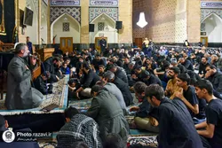 حسینیه حرم در غم رحلت بانوی کرامت به سوگ نشست 