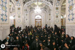 تشرف کاروان 1000 نفری زیارت اولی&zwnj;های سراسر کشور به حرم مطهر رضوی