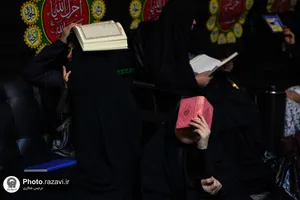 مراسم احیا شبهای قدر در باغ اردوگاه خاتون