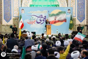 گرامیداشت حماسه 9 دی در حرم مطهر رضوی