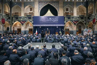 عزاداری اصناف و بازاریان مشهد در حرم مطهر رضوی