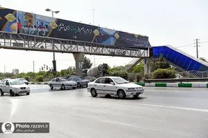تابلوهای اکران شهری به مناسبت ایام شهادت امام رضا(علیه&zwnj;السلام)
