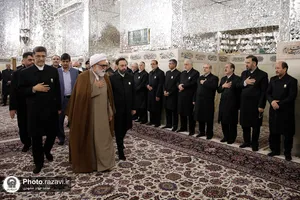 آئین غبارروبی ضریح مطهر امام رضا(ع) برگزار شد
