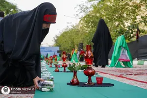 آماده سازی مراسم عزاداری شب شهادت حضرت رقیه