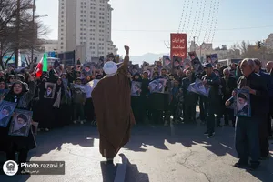  تشییع پیکر شهدای مدافع امنیت در مشهد 