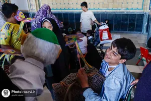 ایستگاه کبوترانه عید غدیر در حرم مطهر رضوی