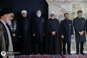 آیین خطبه خوانی شب شهادت امام رضا علیه السلام در حرم مطهر رضوی - 3
