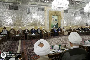 دیدار جمعی از علمای مشهد با شیخ ابراهیم زکزاکی و تولیت آستان قدس رضوی