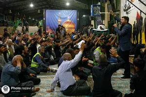 موکب کفشداران حرم مطهر رضوی در شهر ملک آباد