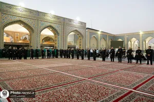 آیین تعویض پرچم گنبد و پوش ضریح مطهر حضرت رضا علیه&zwnj;السلام به مناسبت حلول ماه ربیع&zwnj;الاول
