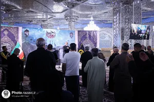 عزاداری زائران عرب&zwnj;زبان در حرم مطهر رضوی