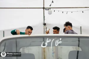 مراسم افطاری طرح ضیافت اکرام رضوی در باب الهادی علیه&zwnj;السلام
