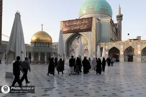 کتیبه آرایی اماکن متبرکه رضوی در دهه پایانی ماه صفر