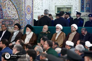 مراسم یادبود شهدای خدمت در حرم مطهر رضوی