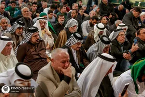 حضور شیوخ عشایر عراق در نماز جمعه حرم مطهر رضوی