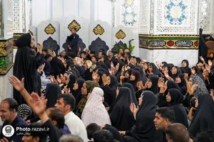 مراسم عزاداری ویژه ناشنوایان در حرم مطهر رضوی
