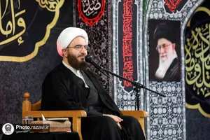 مراسم وداع با پیکر شهدای گمنام دفاع مقدس در حرم مطهر رضوی