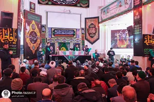 تشییع پیکر شهید گمنام در محفل اشک