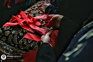 مراسم شیرخوارگان حسینی در حرم مطهر رضوی