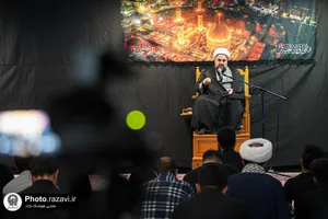 عزاداری دهه اول محرم در دبیرستان علوم و معارف امام رضا علیه&lrm;&zwnj;السلام