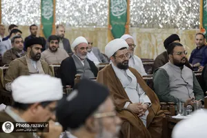 دیدار مهمانان همایش یکصدمین سالگرد بازتأسیس حوزه علمیه قم با تولیت آستان قدس رضوی