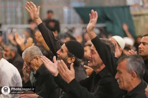 عزاداری روز اربعین حسینی در حرم مطهر رضوی