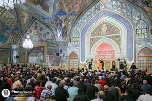 مراسم عزاداری شب شهادت امام صادق(علیه&zwnj;السلام) در حرم مطهر رضوی