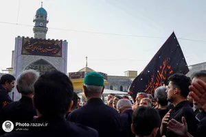 عزاداری تاسوعای حسینی در حرم مطهر رضوی-1